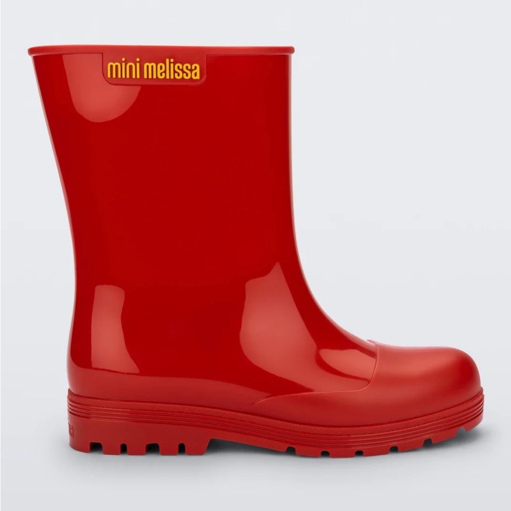 Mini Melissa Welly Toddler Red Rain Boots size 9